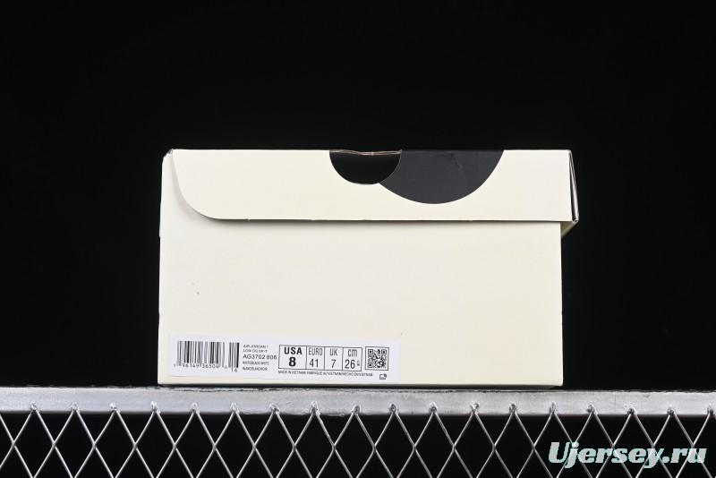 Nike Travis Scott x Fragment Design x Air Jordan 1 Low OG SP AJ1 Moncler Collaboration White Grey Low Top Casual Sneakers - AG3702-806