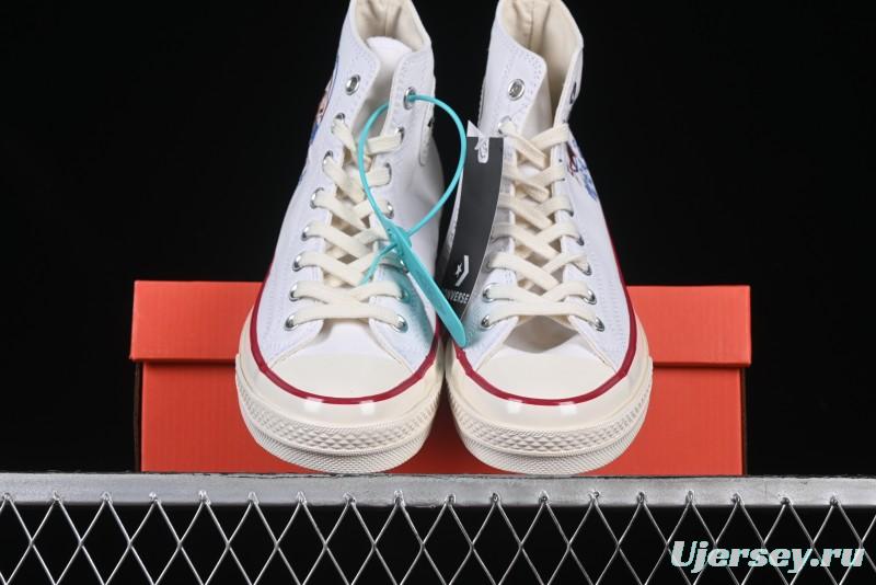 Converse Chuck 1970s High Top Casual Canvas Sneakers with Classic Graffiti Limited Edition Three-Star Logo - 162056C
