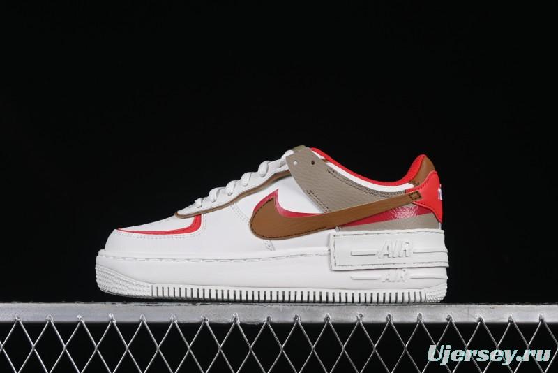 Nike Air Force 1 Shadow Lightweight Elevated Low-Top Casual Sneakers - HQ3400-030