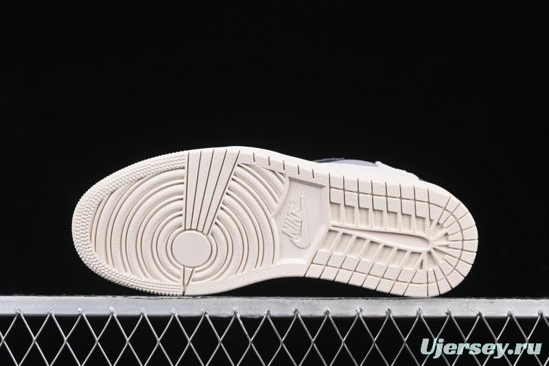 Nike Travis Scott x Fragment Design x Air Jordan 1 Low OG SP AJ1 Retro Sneakers in Traffic Grey - CF3688-055