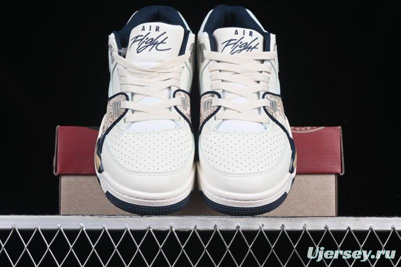 Nike Air Flight 89 Low Year of the Snake Theme Air Cushion Basketball Shoes - FQ8256-001