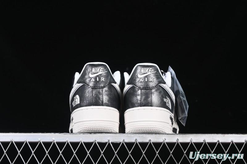 Nike Air Force 1 '07 Low The North Face Collaboration - Leather Graffiti Casual Sneakers - DM6688-008