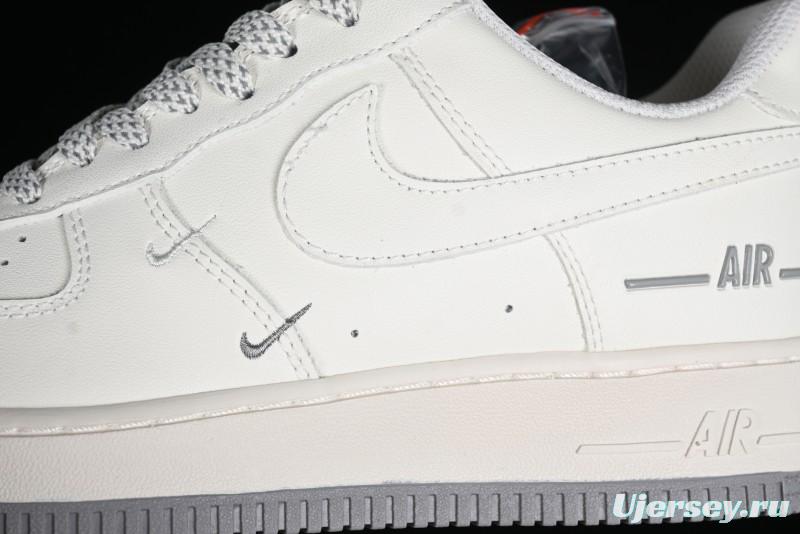 Nike Air Force 1 '07 Low Casual Sneakers with 3M Reflective Details and Full-Length Air Cushion - CJ1379-603