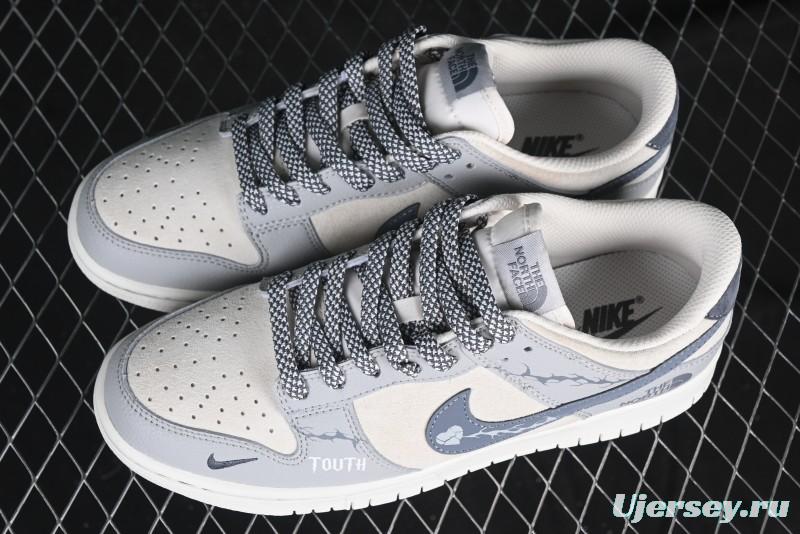 Nike SB Dunk Low The North Face Collaboration Anniversary Edition Customized Low-Top Casual Skate Shoes - DJ2024-105