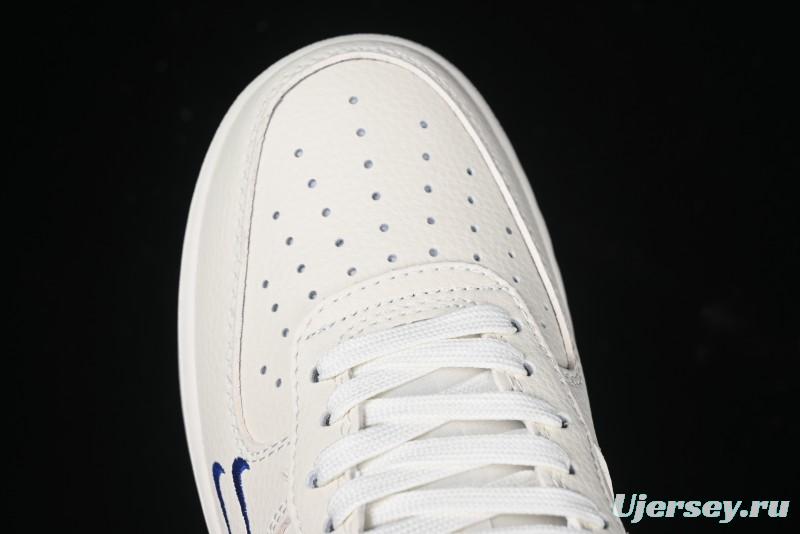 Nike Air Force 1 '07 Low Bape Collaboration - Blue Four Small Swoosh Casual Sneakers - KK1988-036