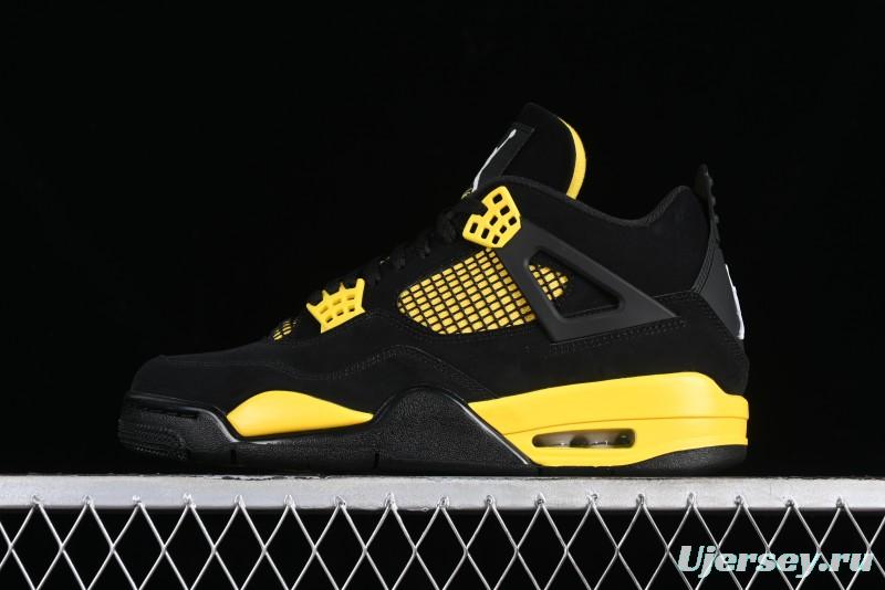 Nike Air Jordan 4 Retro Basketball Shoes Thunder - DH6927-017