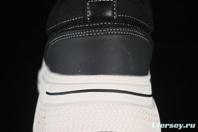 Shoot Brand Resonance Black Plum Retro Comfort Leather Anti-Slip Elevated Low-Top Casual Skate Shoes - AJD4