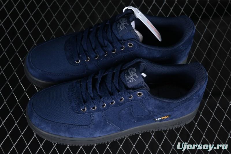 Nike Air Force 1 '07 Low Casual Sneakers in Light Blue with Full-Length Air Cushion - HQ3822-400