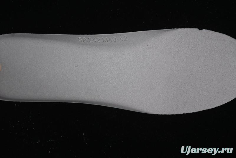 Choco Concert Leather Round Square Asymmetric Fashion Sneakers White Gray - AJE5