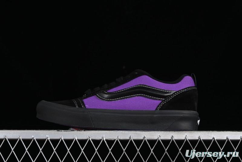 Vans Classics Knu Skool Black Purple Slip-On Shoes - VN0009QCSWE
