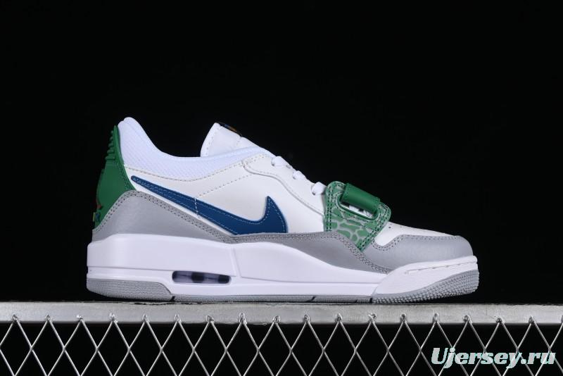 Nike Air Jordan Legacy AJ312 Low Triple Strap Sneakers with Premium Leather - CD9054-140