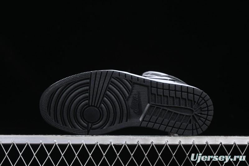 Nike Air Jordan 1 Mid AJ1 Basketball Shoes in Black White Silver - DQ8423-103
