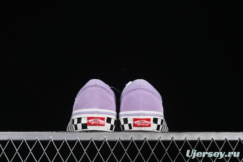 Vans Old Skool Reissue 136 Purple Checkerboard Retro Canvas Shoes - VN000MT6E3N