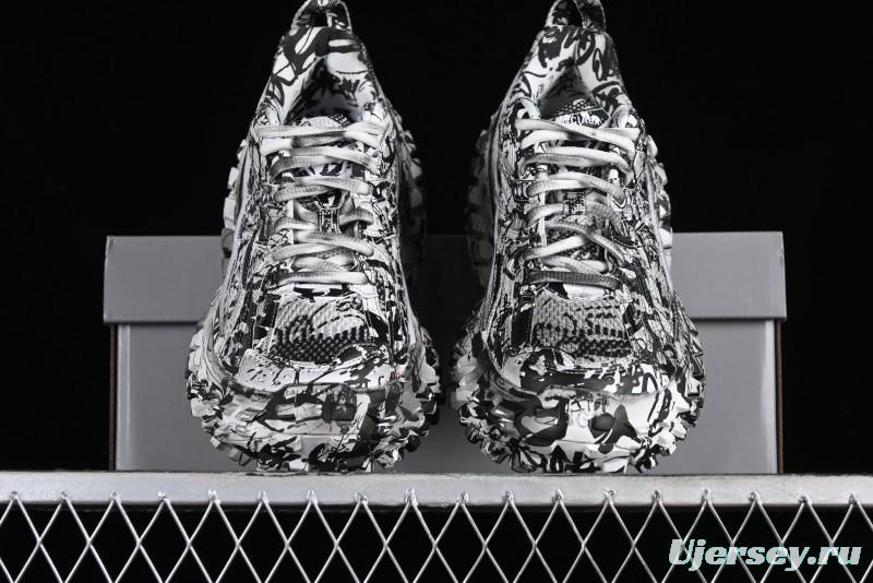 Balenciaga Defender Rubber Platform Sneakers Low-Top Tank Tread Tire Design Outdoor Casual Sports Running Shoes - W2RG19010