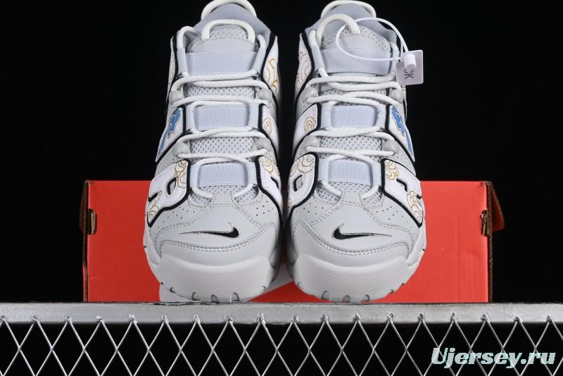 Nike Air More Uptempo 96 QS Scottie Pippen OG Series Classic High Street Versatile Casual Sports Culture Basketball Shoes - FB3021-001