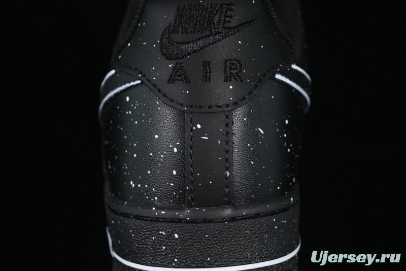 Nike Air Force 1 '07 Low 2D Anime Theme Black White Splatter Casual Sneakers - CK0316-059