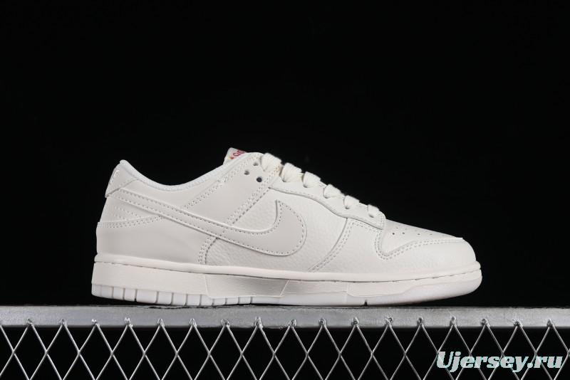 Nike SB Dunk Low Supreme Collaboration - Double Swoosh Anniversary Custom Low-Top Casual Skate Shoes - BB8675-104