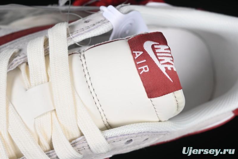 Nike Travis Scott x Fragment Design x Air Jordan 1 Low OG SP AJ1 Retro Sneakers with Reverse Swoosh - XZ6188-056