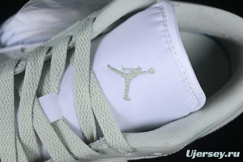 Nike Air Jordan 1 Low AJ1 Amber Green Low-Top Casual Sneakers - HF4078-100