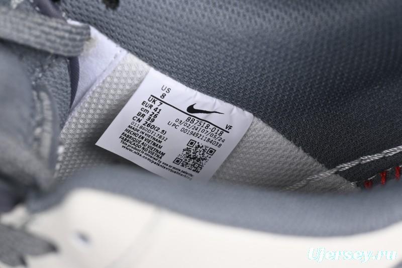 Nike Air Force 1 '07 Low UN Collaboration Pigskin Grey Stitch Low-Top Casual Sneakers - BB7518-018