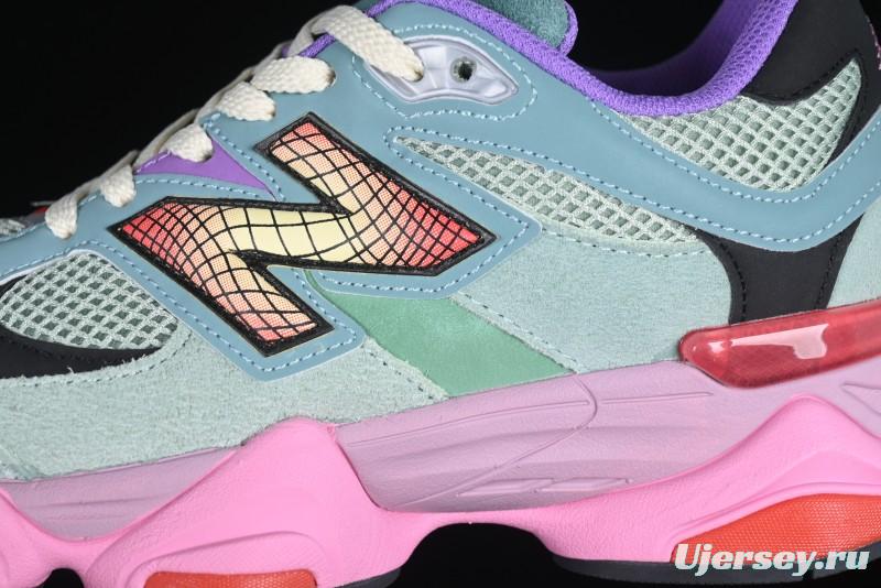 New Balance 9060 Retro Casual Running Sneakers with ABZORB Cushioning Technology - U9060WRB