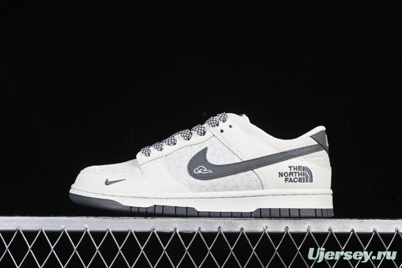 Nike SB Dunk Low The North Face Collaboration Beige Cloud Anniversary High-End Custom Low-Top Casual Skate Shoes - DJ2024-118
