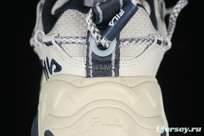 Fila Fusion Retro Mars Running Shoes with Lace-Up Design and Cushioned Sole - F12W432101FSH