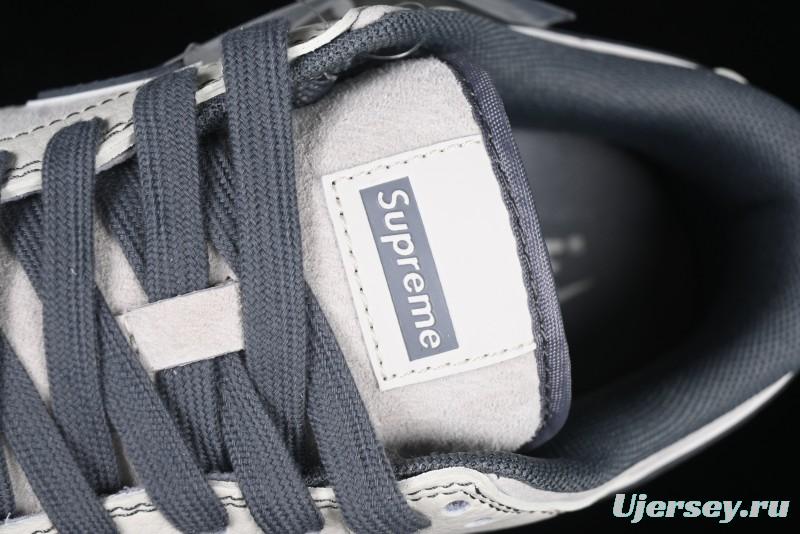 Nike SB Dunk Low Supreme Anniversary Customized Casual Skate Shoes with Double Mini Swoosh - XX3168-303