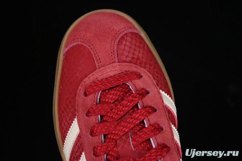 Adidas Originals Gazelle Bold JQ5977 Snake Year Limited Edition Low-Top Sneakers with Anti-Slip and Wear-Resistant Thick Sole