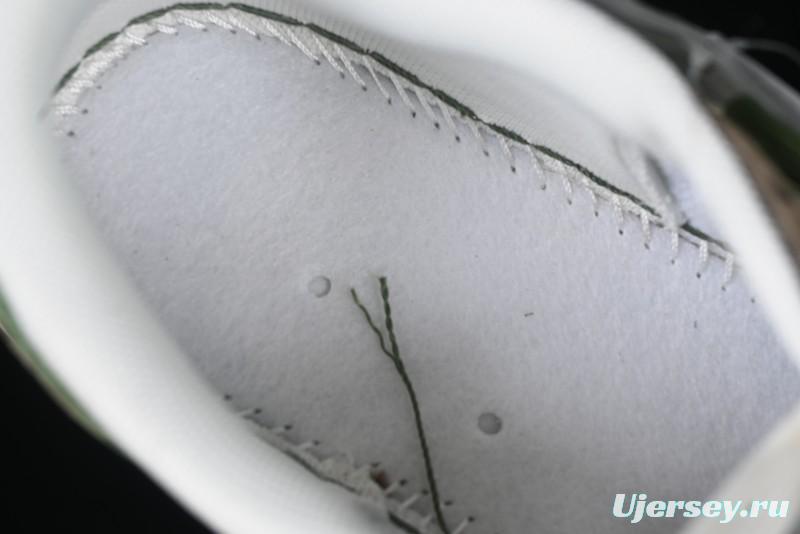 Nike Travis Scott x Fragment Design x Air Jordan 1 Low OG SP AJ1 Stussy Collaboration Suede Green Low Top Casual Sneakers - XS3186-202