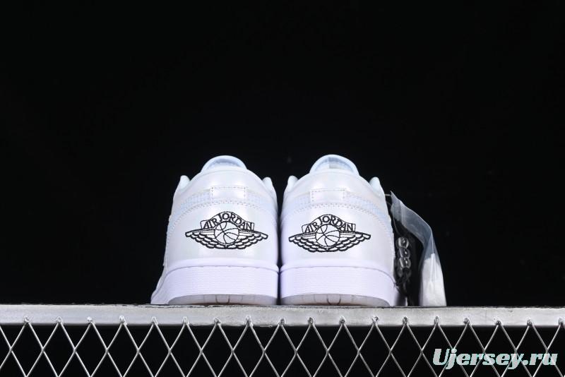 Nike Air Jordan 1 Low "Year of the Snake 2025" AJ1 Basketball Shoes with Iridescent Pearl Finish - HF4080-001