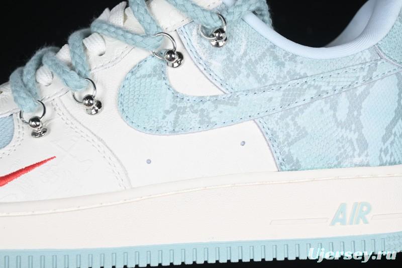 Nike Air Force 1 '07 Low Green Snake Lace-Up Casual Sneakers - KK1988-023