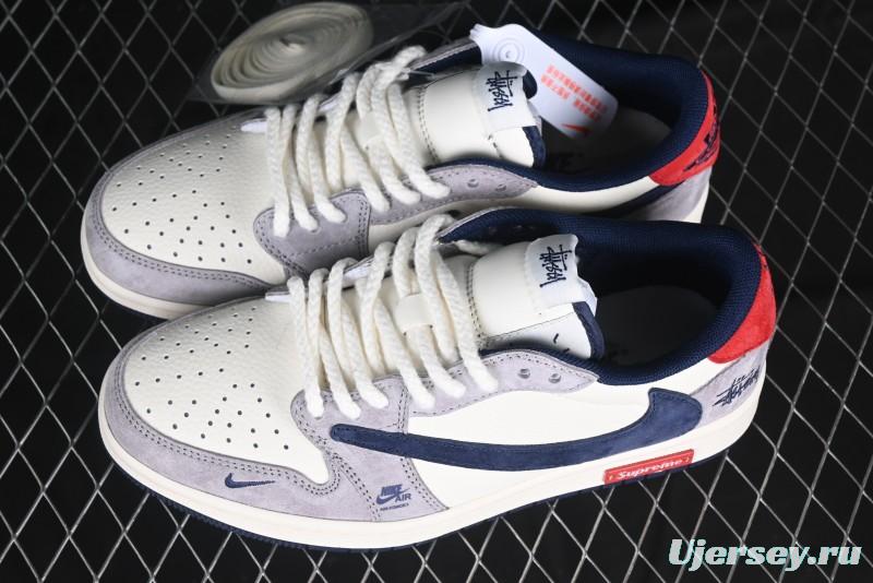 Nike Travis Scott x Fragment Design x Air Jordan 1 Low OG SP AJ1 Retro Sneakers - SJ2068-141