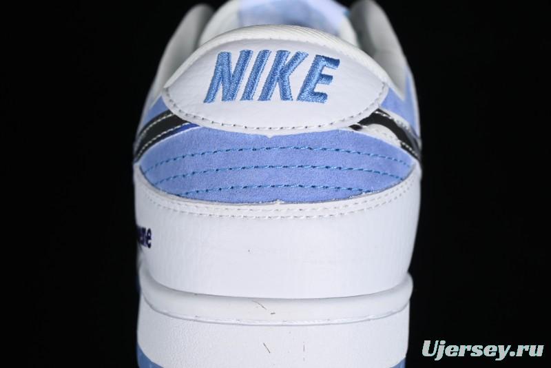 Supreme x Nike SB Dunk Low Royal Blue Anniversary High-End Custom Casual Skate Shoes - JH8039-936