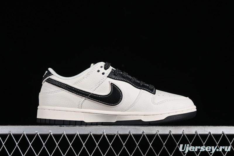 Nike Supreme x SB Dunk Low Stone Island Collaboration - Beige Black Starry Sky Anniversary Custom Low-Top Casual Skate Shoes - BB9866-003