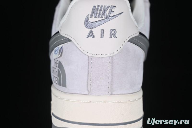Nike Air Force 1 '07 Low The North Face Collaboration Grey Pigskin Grey Sole Low-Top Casual Sneakers - XZ6188-915