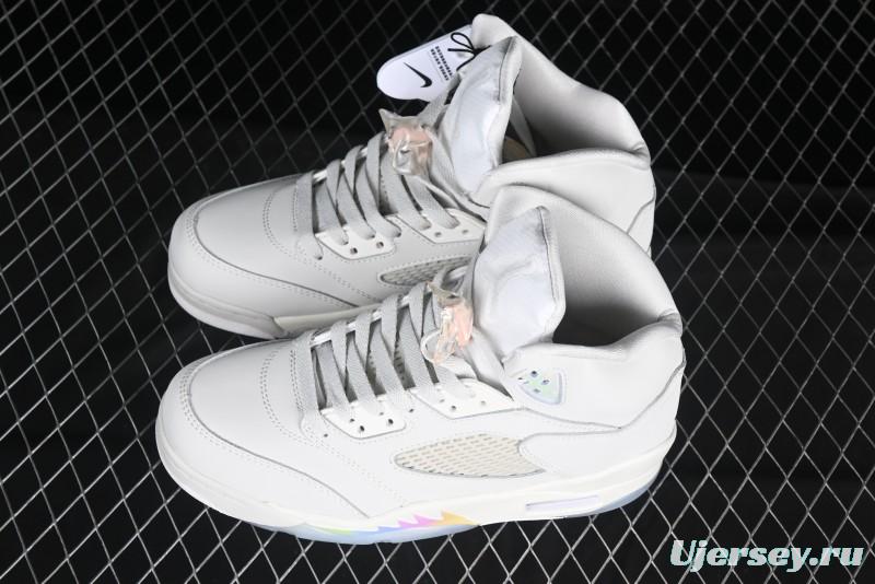 Nike Air Jordan 5 Retro Light Orewood Brown Snake Year Limited Basketball Shoes - HF3183-001