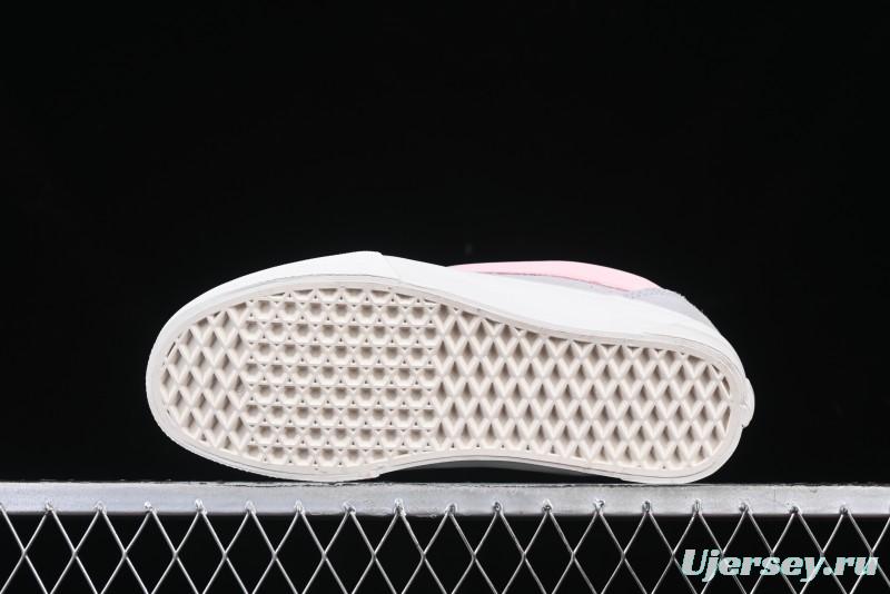 Vans Knu Skool Low-Top Retro Casual Vulcanized Sneakers in Off-White Pink - VN0009QPNK