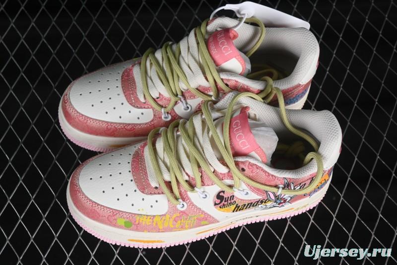 Nike Air Force 1 '07 Low Bugs Bunny Custom Casual Sneakers - BD7700-666