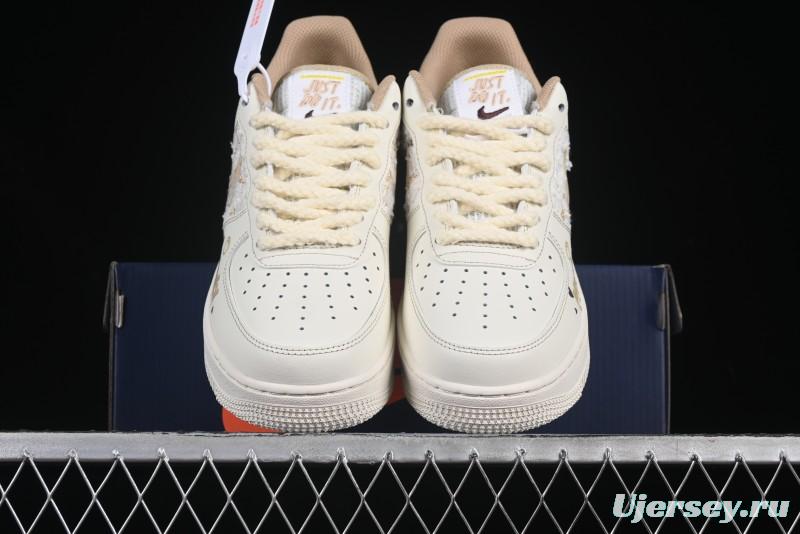 Nike Air Force 1 '07 Low Casual Sneakers with Pop Mart Molly Design - FJ7740-210