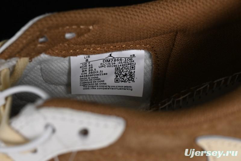 Nike Travis Scott x Air Jordan 1 Low OG AJ1 Reverse Swoosh Sneakers - DM7866-106