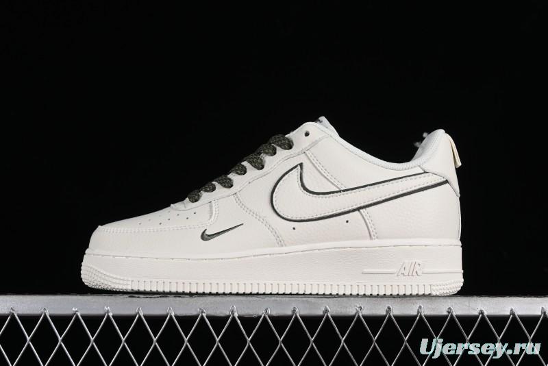 Nike Air Force 1 '07 Low Classic Military Green Mini Swoosh Starry Sky Casual Sneakers - MJ0319-022