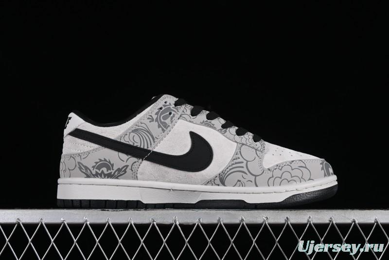 Nike SB Dunk Low Chinese New Year Limited Edition - Gray Dragon Anniversary High-End Custom Low-Top Casual Skate Shoes - XP3802-330