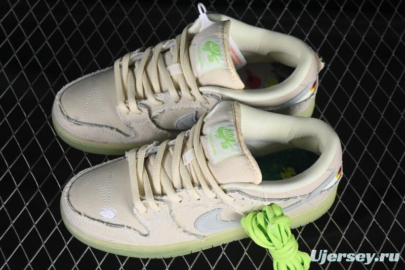 Nike SB Dunk Low "Mummy" Casual Skate Shoes with Tear-Away Fabric and Egyptian Theme - DM0774-111