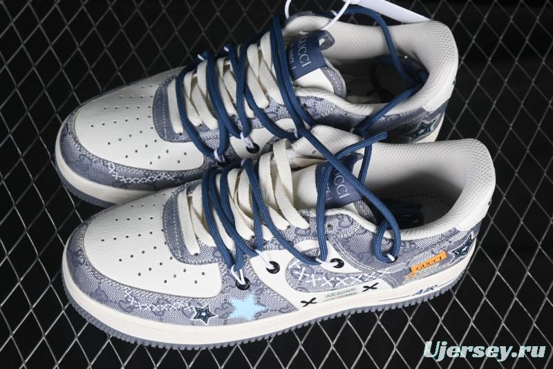 Nike Air Force 1 '07 Low Blue Star Casual Sneakers - BD0077-222