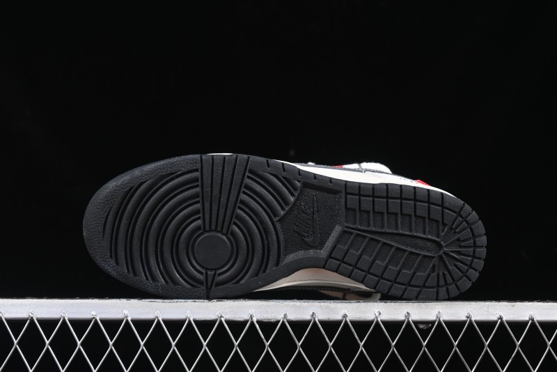 Nike SB Dunk Low The North Face x Supreme Collaboration Light Gray Hook Anniversary Custom Low-Top Casual Skate Shoes - YX5066-230