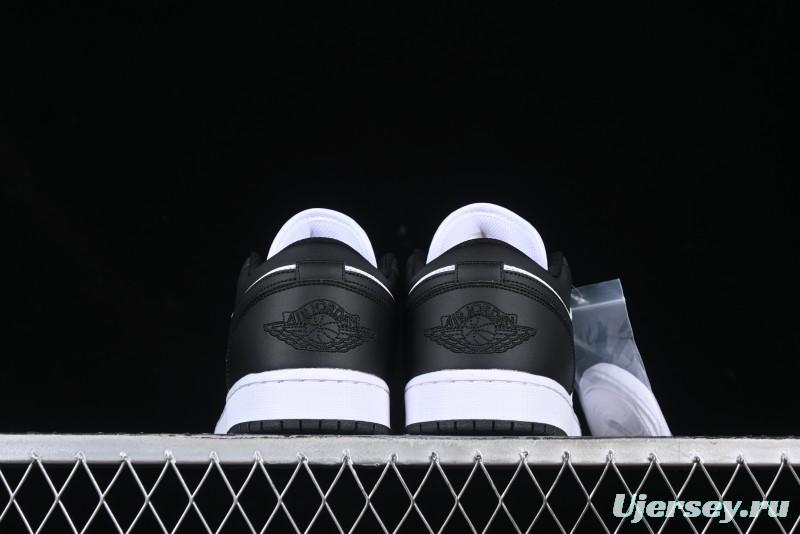 Nike Air Jordan 1 Low AJ1 Black White Panda Low Top Lifestyle Basketball Shoes - 553558-131