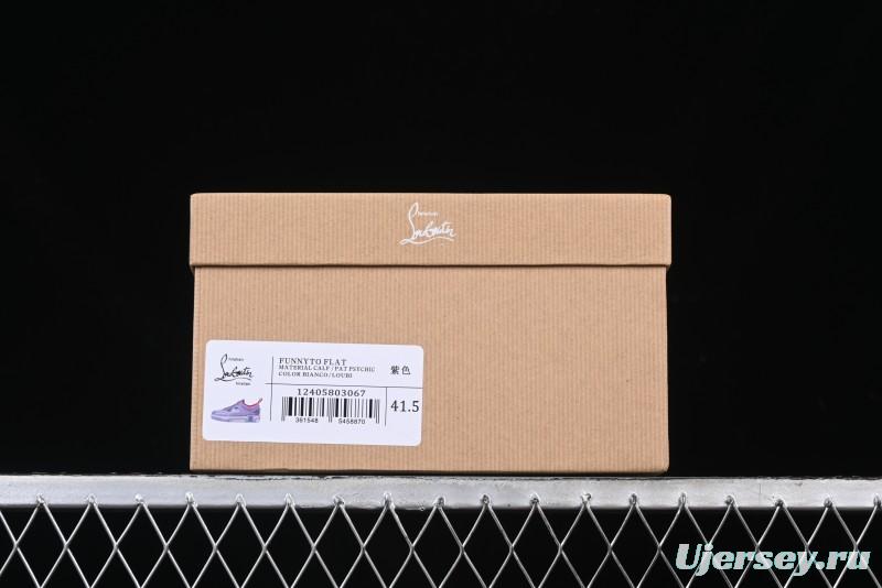 Christian Louboutin Funnyto Flat French Luxury Brand Comfortable Fashion Low-Top Sneakers - X.D4