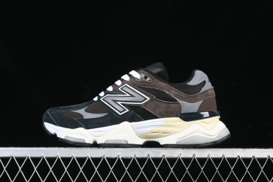 New Balance 9060 Retro Casual Running Shoes with ABZORB Cushioning Technology - U9060BRN
