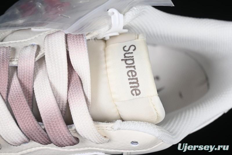 Nike Air Force 1 '07 Low Supreme Collaboration - Beige/Brown Colorway Low-Top Casual Sneakers BB7577-215